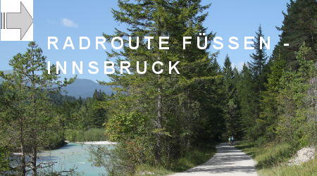 Radroute Füssen-Innsbruck