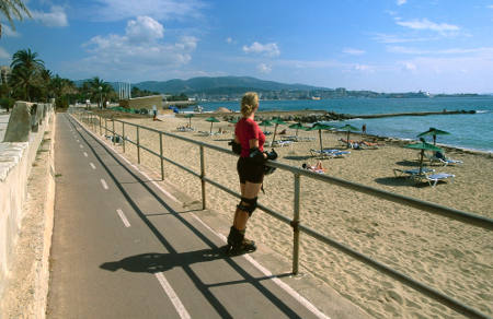 Strand-Radweg auf Mallorca